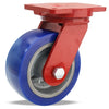 Hamilton Extra Heavy Duty Swivel Caster with 8" x 3" Ergo-Glide XT 1" Thick Polyurethane (85A) on Cast Iron Wheel with 3/4" Sealed Precision Ball Bearings Hamilton