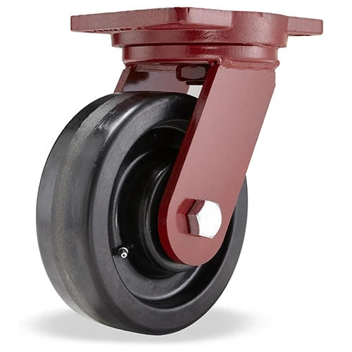 Hamilton Extra Heavy Duty Swivel Caster with 8" x 2 1/2" Plastex Phenolic Wheel with 1" Straight Roller Bearing Hamilton