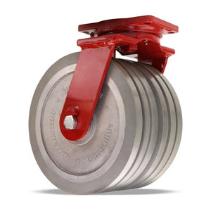 Hamilton S-EHD2-12SWF95 12" x 3" UltraGlide Dual Wheel Swivel Caster – 7000 lb