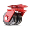 Hamilton Extra Heavy Duty Dual-Wheel Swivel Caster with 6