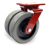 Hamilton S-EHS2-AGV-8GB95: 8" Dual Wheel Swivel Caster | DuraGlide-AGV Polyurethane on Cast Iron | Enhanced Heavy Service for Industrial Use Hamilton