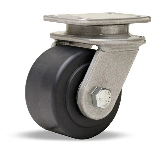 Durable S-EN-35NYB Hamilton Endurance Swivel Caster with 3 1/2" x 2" Nylast High Performance Cast Nylon Wheel and 1/2" Sealed Precision Ball Bearings Hamilton