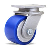 S-EN-35SPB Hamilton Endurance Swivel Caster - Durable 3 1/2" x 2" Ergo-Glide Polyurethane Wheel on Aluminum Core for Heavy-Duty Industrial Use Hamilton