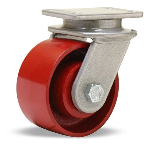 Hamilton 1000 lbs Load Capacity Swivel Caster - 4"x2" Metal Wheel with 1/2" Sealed Precision Ball Bearing - Durable Endurance Caster Hamilton