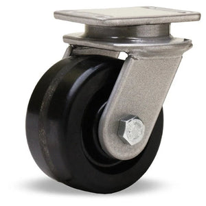 Hamilton 4"x2" Plastex Phenolic Swivel Caster – 800 lb