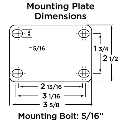Hamilton Endurance 5" x 2" Swivel Caster with Duralast Polyurethane on Cast Iron Wheel - 1/2" Sealed Precision Ball Bearing | High-Durability & Smooth Mobility for Your Needs! Hamilton