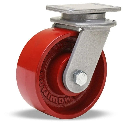 Hamilton Endurance Swivel Caster S-EN-5MB with 5" x 2" Metal Wheel and 1/2" Sealed Precision Ball Bearing Hamilton