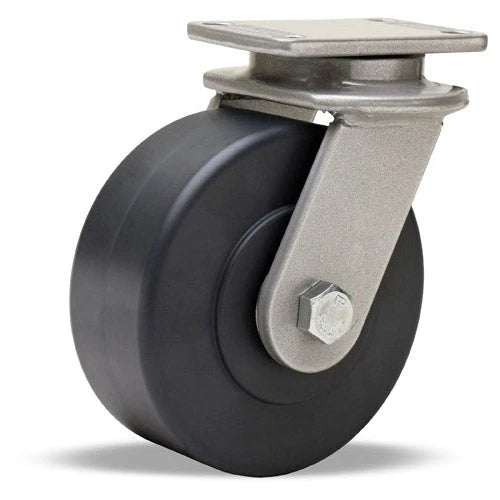 Hamilton Endurance Swivel Caster - 5x2 Nylast High-Performance Cast Nylon Wheel with 1/2 Sealed Precision Ball Bearings (S-EN-5NYB) Hamilton