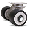 S-EN2-35DB70 Hamilton Dual Wheel Swivel Caster - 3 1/2" x 2" Duralast XC Polyurethane on Aluminum - Precision Ball Bearings Hamilton