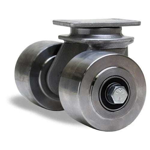 S-EN2-35FSB Hamilton Endurance Dual Wheel Swivel Caster: 3 1/2" x 2" Forged Steel Wheels with Precision Sealed Bearings Hamilton