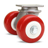 Hamilton Endurance 1000 lbs Load Capacity Swivel Caster - Dual Wheel 4"x2" Poly-Tech with 3/4" Roller Bearing - S-EN2-4NF Hamilton