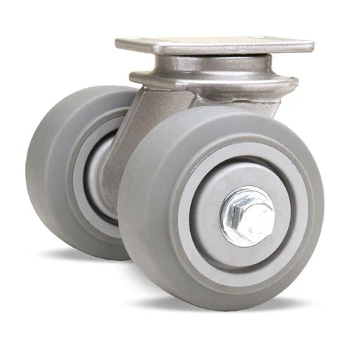 Hamilton Endurance Dual Wheel Swivel Caster - 700 lbs. Load Capacity - (2) 4"x2" VersaTech Wheels with 3/4" Roller Bearing - S-EN2-4TE for E-commerce Hamilton