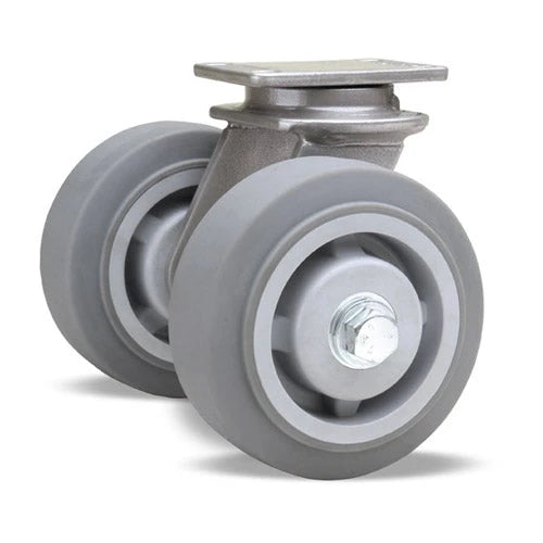 Hamilton Dual Wheel Swivel Caster S-EN2-5TE - (2) 5"x2" VersaTech Wheels with 3/4" Roller Bearing for High Endurance Hamilton