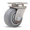 Hamilton S-ENS-4TEZ Endurance Stainless Steel Swivel Caster: 4"x2" Versa-Tech Wheel with 3/4" Delrin Bearing - Durable & Long-Lasting Hamilton