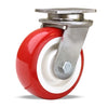 S-ENS-5NFZ Hamilton Endurance Stainless Steel Swivel Caster – 5" x 2" Poly-Tech Wheel with 3/4" Delrin Bearing – Premium Industrial Quality Hamilton