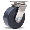 Hamilton S-ENS-5NYSB Endurance Stainless Steel Swivel Caster - 5" Nylast High Performance Nylon Wheel with 1/2" Sealed Precision Bearings Hamilton