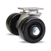 Hamilton 750 lbs Dual-Wheel Stainless Steel Swivel Caster - 4"x2" Plastex Phenolic Wheels with Precision Bearings Hamilton
