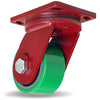 Hamilton Enhanced Precision Super Duty Swivel Caster featuring HPI Swivel Technology with 6" x 3" Duralast Polyurethane (95A) on Cast Iron Wheel with 1" Sealed Precision Ball Bearings Hamilton