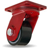 Hamilton Enhanced Precision Super Duty Swivel Caster featuring HPI™ Swivel Technology with 6" x 3" Duralast XC Polyurethane (70D) on Cast Iron Wheel with 1" Sealed Precision Ball Bearings CasterHQ