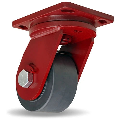 Hamilton Enhanced Precision Super Duty Swivel Caster featuring HPI Swivel Technology with 6" x 3" Nylast High Performance Cast Nylon Wheel with 1" Sealed Precision Ball Bearings Hamilton