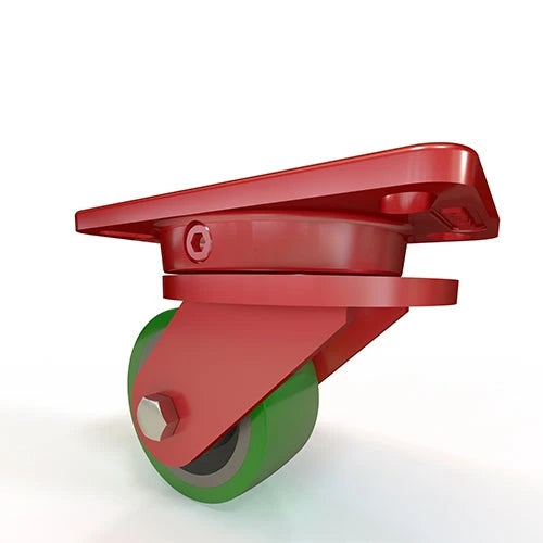 Hamilton Ergo-X2 Swivel Caster with 4" x 2" Duralast Polyurethane (95A) on Cast Iron Wheel - 750 lbs Capacity Hamilton