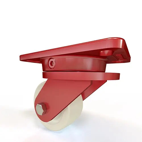 Hamilton Ergo-X2 Swivel Caster - 4" x 2" White Nylon Wheel - 1/2" Precision Sealed Bearings - High-Durability Industrial Caster -  | CasterHQ