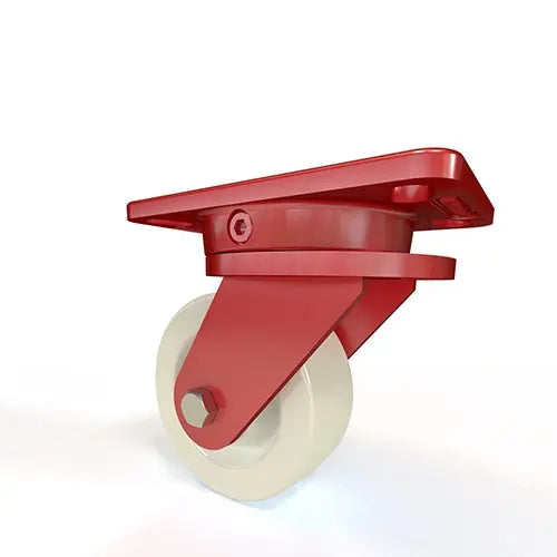 Hamilton Ergo-X2 Swivel Caster - 5" x 2" White Nylon Wheel with 1/2" Sealed Precision Ball Bearings - Premium Industrial Quality -  | CasterHQ