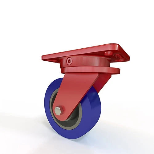 Hamilton Ergo-X2 Swivel Caster S-ERGO-6EGB - 6" x 2" Ergo-Glide XT Polyurethane on Cast Iron Wheel - Industrial Strength with 1/2" Sealed Precision Bearings CasterHQ