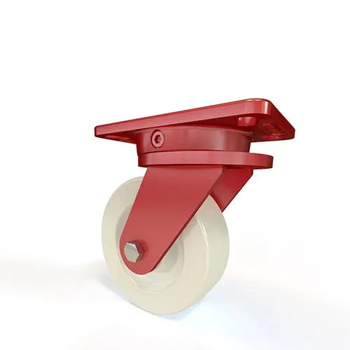 Hamilton Ergo-X2 Swivel Caster S-ERGO-6WNB - 6" x 2" White Nylon Wheel with 1/2" Sealed Precision Bearings -  | CasterHQ