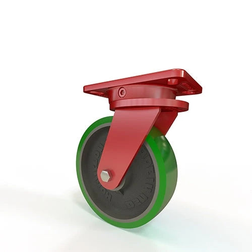 Hamilton Ergo-X2 Swivel Caster S-ERGO-8DB - 8"x2" Duralast Polyurethane Wheel - 1/2" Precision Bearings CasterHQ