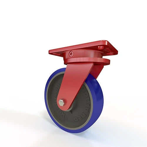 Hamilton Ergo-X2 Swivel Caster 8"x2" - Ergo-Glide Polyurethane Wheel with Sealed Precision Bearings - Industrial Heavy-Duty S-ERGO-8SPB CasterHQ