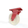 Hamilton Ergo-X2 S-ERGO-8WNB - 8" x 2" White Nylon Wheel Swivel Caster with 1/2" Sealed Precision Bearings - Durable & Ergonomic CasterHQ