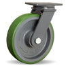 Hamilton Extended Service Swivel Caster with 10" x 2 1/2" Duralast Polyurethane (95A) on Cast Iron Wheel with 3/4" Sealed Precision Ball Bearings Hamilton