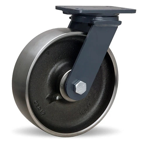 Hamilton Extended Service Swivel Caster with 10" x 3" Forged Steel Wheel with 3/4" Sealed Precision Ball Bearings Hamilton