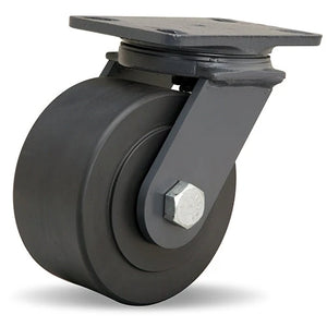 Hamilton S-ES-63NYB 6" x 3" Nylast Swivel Caster – 2400 lb