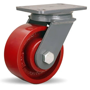 Hamilton S-ES-6MH 6" x 2 1/2" Metal Swivel Caster – 2200 lb