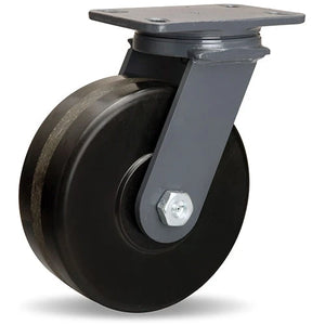 Hamilton S-ES-83PH 8" x 3" Plastex Phenolic Swivel Caster – 2400 lb