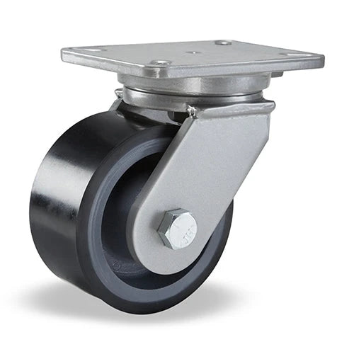 S-ES-AGV-43GB95 Hamilton Extended Service Swivel Caster - 4" x 3" DuraGlide-AGV Polyurethane on Forged Steel - Premium Mobility for Industrial Use" Hamilton