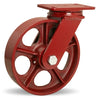 Hamilton ForgeMaster Swivel Caster with 10" x 2 1/2" Metal Wheel with 1" Straight Roller Bearing Hamilton