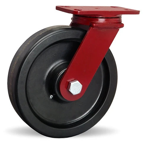Hamilton ForgeMaster Swivel Caster with 10" x 2 1/2" Plastex Phenolic Wheel with 1" Straight Roller Bearing Hamilton