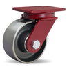 Hamilton ForgeMaster Swivel Caster with 6" x 2 1/2" Forged Steel Wheel with 1" Straight Roller Bearing Hamilton