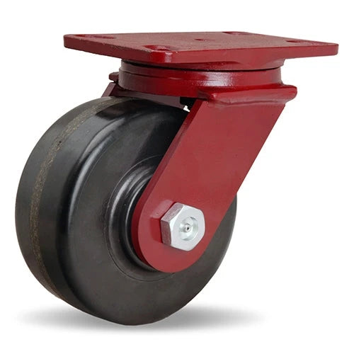 Hamilton ForgeMaster Swivel Caster with 6" x 2 1/2" Plastex Phenolic Wheel with 1" Straight Roller Bearing Hamilton
