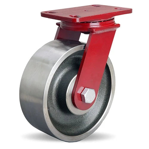Hamilton ForgeMaster Swivel Caster with 8" x 3" Forged Steel Wheel with 3/4" Sealed Precision Ball Bearings Hamilton