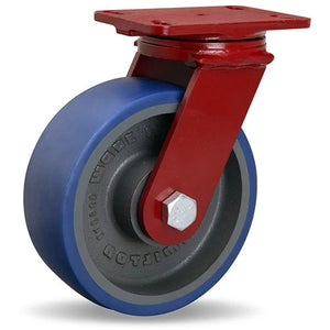 Hamilton S-FM-83SPB 8" x 3" Ergo-Glide Swivel Caster – 2000 lb