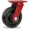 Hamilton ForgeMaster Swivel Caster with 8" x 2 1/2" Plastex Phenolic Wheel with 1" Straight Roller Bearing Hamilton