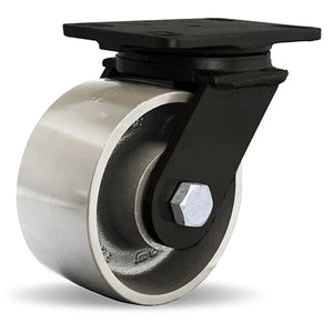 Hamilton FMK 6"x3" Metal Swivel Kingpinless Caster – 2000 lb