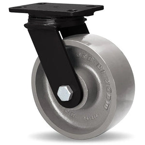 Hamilton FMK 8" x 3" Metal Swivel Kingpinless Caster – 2080 lb