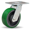 Hamilton S-GS-6DB General Service Swivel Caster - 6x2 Inch Duralast Polyurethane on Cast Iron Wheel with Precision Ball Bearings Hamilton