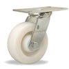 Hamilton S-GS-6WNB General Service Swivel Caster - 6x2 Inch White Nylon Wheel with Sealed Precision Ball Bearings for Smooth Operation Hamilton