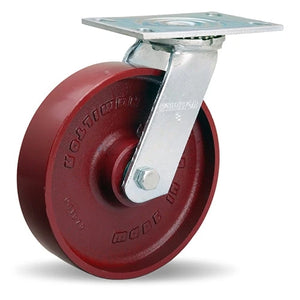 Hamilton S-GS-8MB 8" x 2" Metal Swivel Caster – 1250 lb